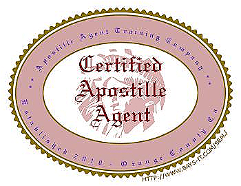 Certified Apostille Agent